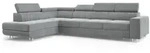 Masseno Ecksofa, Hellgrau, Holz, 5-Sitzer, L-Form,L-Form, 332x190 cm,...