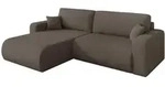 Altdecor Ecksofa, Braun, Kunststoff, 3-Sitzer, L-Form, 276x193 cm, Wohnzimmer, Sofas