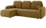 Mirjan24 Eckschlafsofa, Braun, Kunststoff, L-Form,L-Form, 233x147 cm, Wohnzimmer,