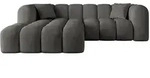 Altdecor Ecksofa, Anthrazit, Kunststoff, 5-Sitzer, L-Form, 231x173 cm,...