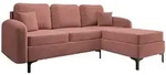 Mirjan24 Ecksofa, Schwarz, Metall, 5-Sitzer, L-Form,L-Form, 225x172 cm,...