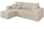 Altdecor Ecksofa, Beige, Kunststoff, 3-Sitzer, L-Form, 249x139 cm, Wohnzimmer, Sofas