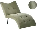 Beliani Chaiselongue, Gr&uuml;n, Schwarz, Textil, 83x97x153 cm, Wohnzimmer, Sessel,