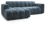 Masseno Ecksofa, Blau, Holz, 3-Sitzer, L-Form,L-Form, 274x165 cm, Wohnzimmer, Sofas &