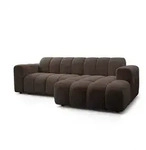 Masseno Ecksofa, Braun, Holz, 3-Sitzer, L-Form,L-Form, 274x165 cm, Wohnzimmer, Sofas