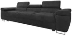 Mirjan24 Schlafsofa, Anthrazit, Textil, 3-Sitzer, Rechteckig, 263x90x102 cm,