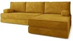 Masseno Ecksofa, Gelb, Textil, 4-Sitzer, L-Form, 270x160 cm, Wohnzimmer, Sofas &