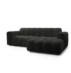 Masseno Ecksofa, Schwarz, Holz, 3-Sitzer, L-Form,L-Form, 274x165 cm, Wohnzimmer,