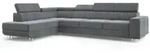 Masseno Ecksofa, Grau, Holz, 5-Sitzer, L-Form,L-Form, 332x190 cm, Wohnzimmer, Sofas &