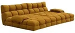 Kawola Big, Braun, Kunststoff, Nachbildung, 3-Sitzer, F&uuml;llung: Schaumstoff,