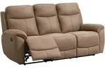 Beautysofa 3-Sitzer-Relaxsofa, Braun, Textil, 215x106x100 cm, Wohnzimmer, Sofas...