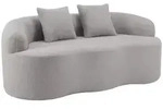 Modfu 2-Sitzer-Sofa, Hellgrau, Kunststoff, 170x70x89 cm, Wohnzimmer, Sofas &...