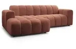 Masseno Ecksofa, Orange, Holz, 3-Sitzer, L-Form,L-Form, 274x165 cm, Wohnzimmer, Sofas