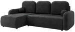 Mirjan24 Eckschlafsofa, Anthrazit, Kunststoff, L-Form,L-Form, 233x147 cm, Wohnzimmer,