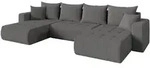 Altdecor Wohnlandschaft, Schiefer, Kunststoff, 6-Sitzer, U-Form, 378x86x194 cm,
