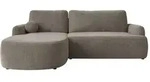 Mirjan24 Ecksofa, Braun, Kunststoff, 5-Sitzer, Ottomane links,L-Form, 250x174 cm,