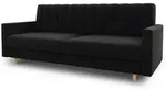 Schlafsofa, Schwarz, Holz, 3-Sitzer, Rechteckig, 214x86x90 cm, Wohnzimmer,...