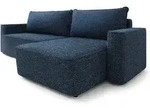 Masseno Ecksofa, Blau, Textil, 4-Sitzer, L-Form,L-Form, 280x162 cm, Wohnzimmer,...