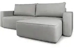 Masseno Ecksofa, Hellgrau, Textil, 3-Sitzer, L-Form,L-Form, 252x162 cm,...
