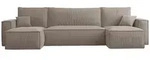 Selsey Wohnlandschaft, Beige, Kunststoff, 3-Sitzer, einmalig seitenverkehrt