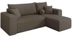 Altdecor Ecksofa, Braun, Kunststoff, 3-Sitzer, L-Form, 249x139 cm, Wohnzimmer, Sofas