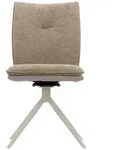 Massivmoebel24 Stuhl, Beige, Kunststoff, Echtholz, 47x88x61 cm, Esszimmer,...