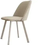 Mirjan24 Esszimmerstuhl, Ecru, Kaschmir, Metall, 1-Sitzer, Rechteckig, 47x80x58 cm,