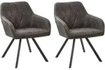 Beliani Esszimmerstuhl, Grau, Metall, 1-Sitzer, 48x78x50 cm, Esszimmer, St&uuml;hle,