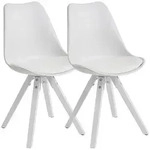 Kadima Design Stuhl, Wei&szlig;, Metall, Stativgestell, 49x87x52 cm, Esszimmer, St&uuml;hle,