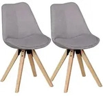 Kadima Design Esszimmerstuhl, Grau, Holz, Stativgestell, 49x87x52 cm, Esszimmer,