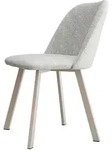 Mirjan24 Esszimmerstuhl, Kaschmir, Hellgrau, Metall, 1-Sitzer, Rechteckig, 47x80x58