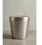 Kadima Design Beistelltisch, Silber, Metall, Rund,Rund, 41x41x41 cm, Wohnzimmer,