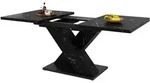 Modfu Esstisch, Schwarz, Holzwerkstoff, 80x75x119 cm, Esszimmer, Tische,...