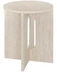 Atmosphera Createur d ́interieur Couchtisch, Beige, Holzwerkstoff, Rund,...
