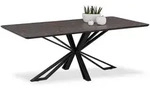 Homestyle4u Esstisch, Braun, Metall, Rechteckig,Rechteckig, 100x76x200 cm,...
