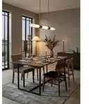Kadima Design Esstisch, Schwarz, Metall, Rechteckig,Rechteckig, Stativgestell,