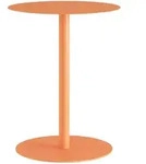 [en.casa] Beistelltisch, Orange, Metall, Rund, 40x50x40 cm, Wohnzimmer,