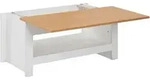 Kadima Design Couchtisch, Wei&szlig;, Holzwerkstoff, 1 Schubladen, Rechteckig,Rechteckig,