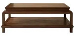 Tikamoon Couchtisch, Dunkelbraun, Holz, Rechteckig, 115x40x78 cm, Wohnzimmer,