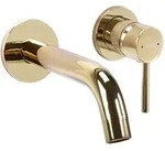 REA Unterputz, Gold, Metall, 22.5x10x17 cm, Badezimmer, Waschbecken & Armaturen,