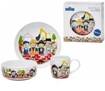 Van Well Kindergeschirr, Mehrfarbig, Keramik, Rund, 2x2x2 cm, F&uuml;ttern,