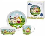 Van Well Kindergeschirr, Mehrfarbig, Keramik, Rund, 2x2x2 cm, F&uuml;ttern,