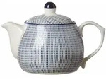 Ritzenhoff Breker Teekanne, Blau, Wei&szlig;, Keramik, Rund, Kaffee & Tee, Kannen,
