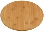 Excellent Houseware Drehbar, Braun, Naturmaterialien, Rund, 35x35 cm,