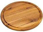 Kesper Schneidebrett, Braun, Holz, Rund, 25x25 cm, K&uuml;chenzubeh&ouml;r, Schneidebretter