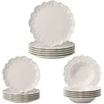 Villeroy & Boch Teller-Set, Wei&szlig;, Keramik, 18-teilig, Rund, 2x2x2 cm, Essen &