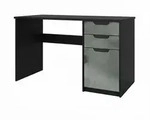Vladon Schreibtisch, Dunkelgrau, Holzwerkstoff, 60x76x129 cm, Arbeitszimmer,