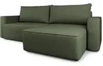 Masseno Ecksofa, Olivgr&uuml;n, Textil, 3-Sitzer, L-Form,L-Form, 252x162 cm,...