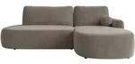 Mirjan24 Ecksofa, Braun, Kunststoff, 5-Sitzer, Ottomane rechts,L-Form, 274x174...