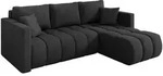 Altdecor Ecksofa, Anthrazit, Kunststoff, 3-Sitzer, L-Form, 226x146 cm,...